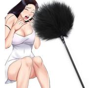 WreGmgg. Bacchetta Di Piume Nera Multifunzionale, Accessori Per Il Palcoscenico, Accessori Per Il Cosplay, Strumenti Per Il Fitness E Lo Yoga.-H