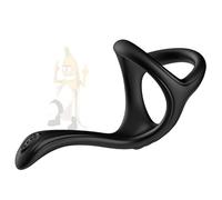 Wregmgg Black Silicone Y-Shape Extended Fitness Ring, Soft And Comfortable, Durable And Non-Slip -Z