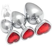 WreGmgg Ciondolo in Acciaio Inossidabile con Pietre Rosse, Robusto e Durevole, Design Elegante, Applicazione Universale, Struttura Solida-Z