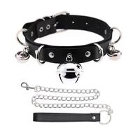 WreGmgg Collana in Pelle Nera - Gioielli di Moda, Design Classico, affidabile e Durevole, Design Pratico ed Elegante, qualità Eccellente -Z