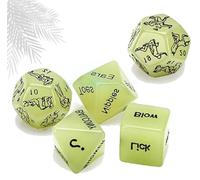 Wregmgg Dadi Di Plastica Verde Per Il Fitness Fosforescenti - Strumento Di Allenamento Compatto E Leggero, Duraturo E Resistente -Z