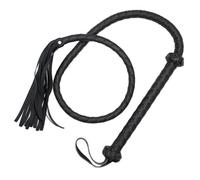 WreGmgg Frusta Nera Multifunzionale, Frusta Nera da Allenamento per Ciclismo, Carnevale E Attrezzature per Il Fitness per Giochi di Ruolo - H11