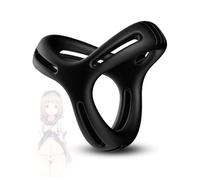 WreGmgg Multi Funzionale Anello Yoga in Silicone Nero a Forma di Y Strumento in Silicone, Giocattolo dell'anello di Rilievo dello Stress, Regalo di Coppia - H