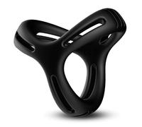 WreGmgg Multifunzionale Nero Y Forma Silicone Rally Ring, Silicone Pair Ring, Happy Zipper Accessori Gift-H