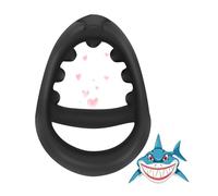 Wregmgg Nero Silicone Fitness Dente Di Squalo Y-Ring, Stabile E Non Facile Da Cadere, Leggero E Morbido, Comodo Da Indossare, Moda Sportiva Nuova Scelta -Z