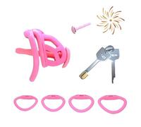 WreGmgg Pink Sports Protection Cage Set, Pilates Endurance Training Equipment, Portable for On-The-Go Use, Comes with 4 Size Rings And 1 Training Accessory - Q