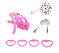 WreGmgg Pink Sports Protection Cage Set, Pilates Endurance Training Equipment, Portable for On-The-Go Use, Comes with 4 Size Rings And 1 Training Accessory - Q