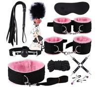 Wregmgg Set Di 10 Pezzi Di Accessori Sportivi E Per Il Fitness In Nylon Rosa, Leggeri E Resistenti, Facili Da Trasportare E Organizzare! -Z