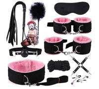 WreGmgg Set Di Accessori Sportivi E Per Il Fitness In Nylon Rosa Da 10 Pezzi, Leggero E Resistente -Z