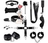 Wregmgg Set Di Accessori Sportivi E Per Il Fitness In Pelle Nera Eleven è Leggero E Resistente, Facile Da Trasportare E Organizzare! -Z