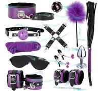WreGmgg Set di Allenamento in Pelle Regolabile Multifunzionale A 12 Pezzi con 5 Colori Diversi Set di Combinazione Interna, tra Cui Hip Trainer E Maschera per Gli Occhi - D4