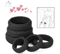 WreGmgg Set di Anelli da Uomo in Silicone di 6 Misure, vestibilità Perfetta per Il Gusto Sottile-T093