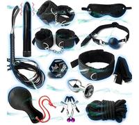 WreGmgg Set di Schiavitù di 12 Pezzi con 4 Colori Diversi di Set Combinato di Sport in Nylon al Coperto, tra Cui Allenatore Dell'Anca E Manette - D2