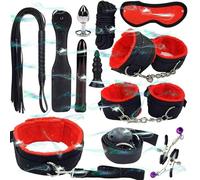 WreGmgg Set di Schiavitù di 12 Pezzi, Set Sportivo in Nylon Multifunzionale con 4 Colori Diversi, Set di Combinazione Interna, Dotato di Hip Trainer E Beat - D3