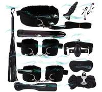 WreGmgg Set di Schiavitù di 12 Pezzi, Set Sportivo in Nylon Multifunzionale con 4 Colori Diversi, Set di Combinazione Interna, Dotato di Hip Trainer E Beat - D3