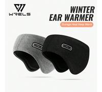 WRELS 1 pezzo fascia per capelli invernale leggera e pieghevole, con paraorecchie, fascia per paraorecchie a doppio strato ispessito per protezione dal freddo e dal vento LetterePoliestere