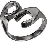 Wrench Shape Rings - Holder for Stainless Steel Jewelry Memorial Ring for Men Women Nice processing