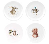 Portmeirion Home & Gifts Wrendale Coupe Plate 20,3 cm - Set di 4 disegni assortiti