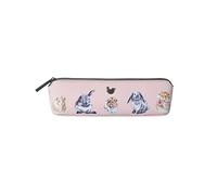 Wrendale Designs - Astuccio per pennelli "Piggy in The Middle", rosa, Small Brush Bag Pencil Case