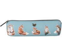 Wrendale Designs Astuccio per trucco volpe, blu, Astuccio portapennelli piccolo - Volpe, Modern