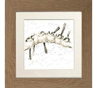 Wrendale Designs Bedtime Stories - Quadro con cornice, motivo: pulcini, vari colori (rovere)