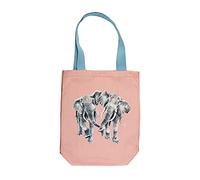 Wrendale Designs - Borsa di tela, rosa, 420mm x 400mm