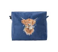 Wrendale Designs by Hannah Dale "Daisy Coo" - Trousse per cosmetici con ricamo a forma di mucca delle Highland