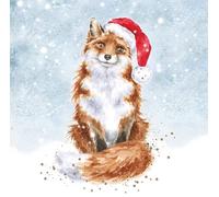 Wrendale Designs by Hannah Dale - Festive Fox - Set di scatole di biglietti di Natale - Confezione da 8