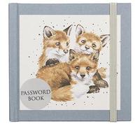Wrendale Designs by Hannah Dale - Libro delle password tascabile illustrato Snug as a Cub, 104 mm x 109 mm