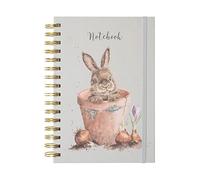 Wrendale Designs by Hannah Dale - Taccuino con rilegatura a spirale, formato A5, illustrato, motivo: vaso di fiori