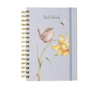 Wrendale Designs by Hannah Dale - Taccuino con rilegatura a spirale illustrata, formato A5, motivo: uccelli e api