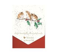 Wrendale Designs by Hannah Dale - Topolini invernali - Set di biglietti natalizi - Confezione da 8