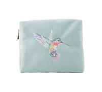 Wrendale Designs by Hannah Dale - Trousse per cosmetici con scritta "Wisteria Wishes" e colibrì