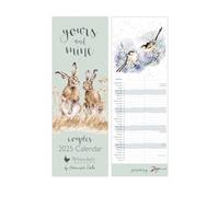 Wrendale Designs by Hannah Dale Yours and Mine' Slim Calendar 2025