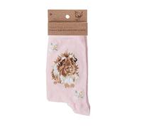 Wrendale Designs - Calzini Grinny Pig', rosa, Taglia unica