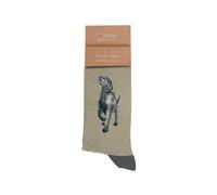 Wrendale Designs Calzini Uomo Walkies Nero Labrador, verde, M