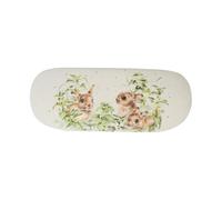 Wrendale Designs - Custodia per occhiali da lepre primaverile, Multi, 160mm x 35mm x 60mm
