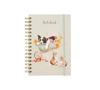 Wrendale Designs - Dormire sul lavoro 'Border Collie e Coniglio Notebook