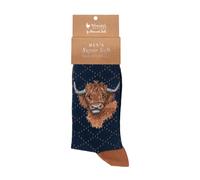 Wrendale Designs Highland Heathers' Highland Cow - Calzini da uomo