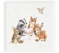 Wrendale Designs - Piatto quadrato "Woodland Party"