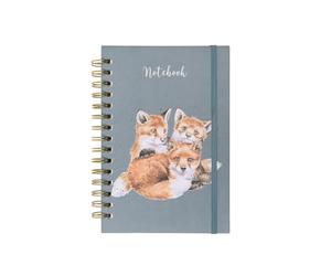Wrendale Designs Quaderno A5 Fox - Comodo come un cucciolo