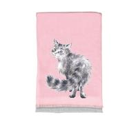 Wrendale Designs - Sciarpa invernale, Rosa - Gatto, Taglia unica