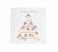 Wrendale Designs, Set di biglietti natalizi "Rockin’ Robins" con pettirossi confezionati in scatola
