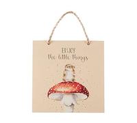 Wrendale Designs - Targa in legno "Enjoy The Little Things"