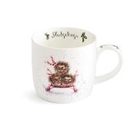 Wrendale Designs Tazza natalizia con riccio su slittino