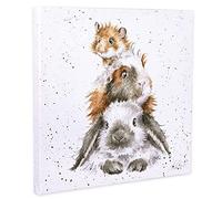Wrendale Designs - Tela piccola con motivo "Piggy In The Middle"