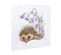 Wrendale Designs - Tela piccola con scritta "Love And Hedgehugs"