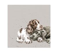 Wrendale Designs Tovaglioli con cane Spaniel & Lanrador "Growing Old Together", 33 cm, confezione da 20