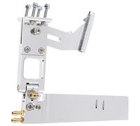 Wresetly 1 Pz Acqua Assorbente Timone Alluminio Ventosa con Coda 4 Mm Albero Staffa per RC Barche Parti