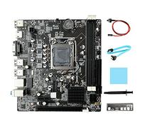 Wresetly 1 Set B75 Desktop Scheda Madre+ SATA+ Interruttore+Pad Termico+Grasso Termico+Deflettore LGA1155 DDR3 Kit Supporto 2X8G PCI E 16X